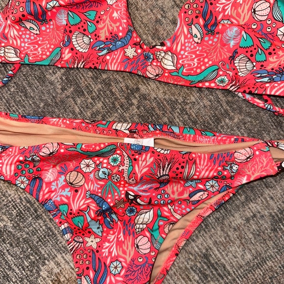 J. Crew NWOT printed Monterey strappy bikini top & strappy bikini bottom - Picture 4 of 13